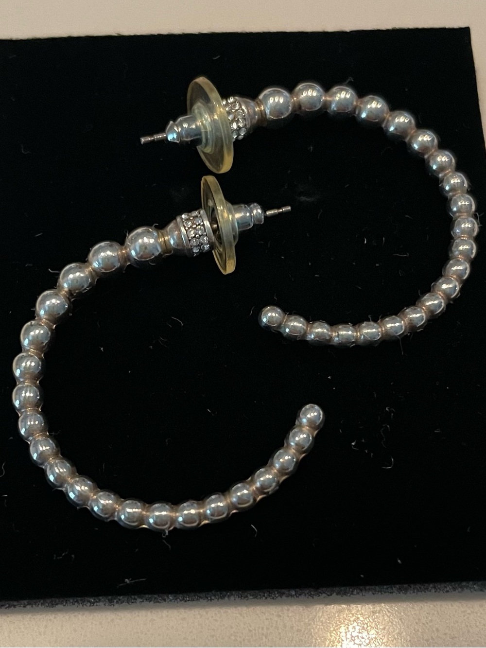 Brighton Silver Ball Hoops